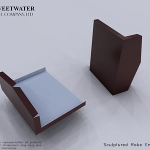 Sculptured Rake End Caps (Pair)